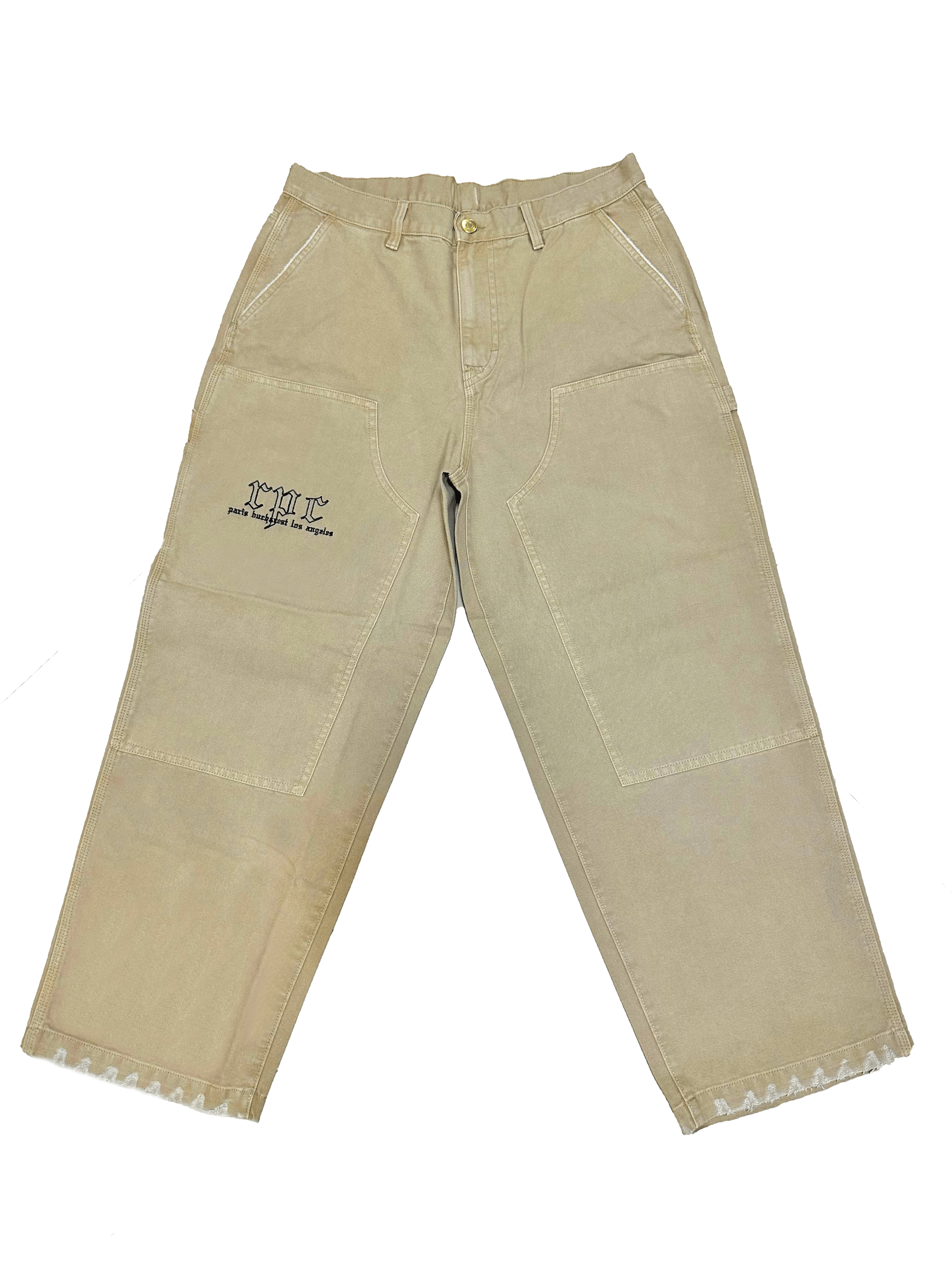 Image of DOUBLE KNEE CARPENTER PANTS (TAN)