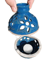 Image 3 of Blue Bayou Candle Holder