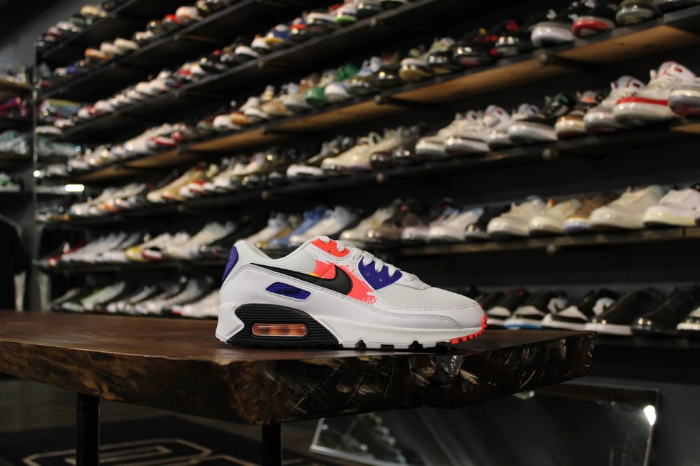 AIR MAX 90 "WHT/LASER ORANGE" WMNS