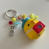 kiiroitori with camera plush keychain