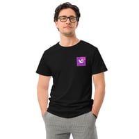 Image 4 of VCS Japanese Purple Sea Designer Luxury Modern Unisex Organic Cotton Graphic Fashion T-Shirt