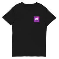 Image 1 of VCS Japanese Purple Sea Designer Luxury Modern Unisex Organic Cotton Graphic Fashion T-Shirt