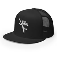 Image 3 of the pimps thank god i'm an atheist trucker hat