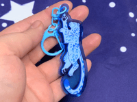 Image 3 of Blue Snow Leopard Keychain