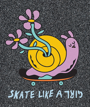 Image of Skate Like A Girl Snail Mob Skateboard Grip Tape (9 inch)