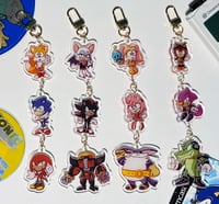 Image 2 of Sonic the Hedgehog 1.5-2in Mini Acrylic Charms