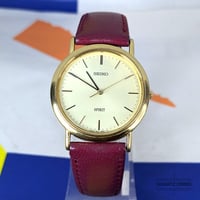 Image 4 of 1999 Seiko Spirit Vintage Gold Quartz Dress Watch (5E21-6C00)