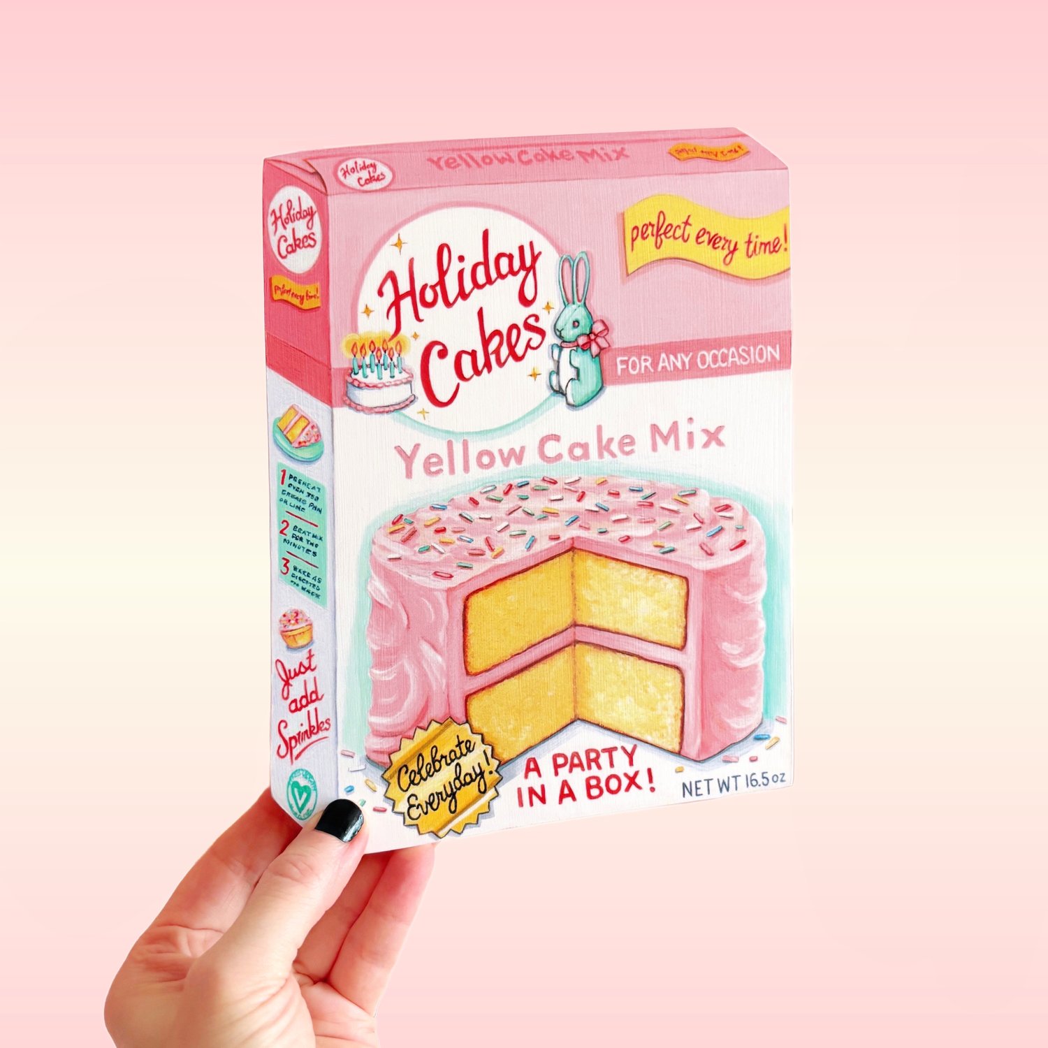 Image of Cake Mix box plaque 