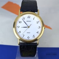 Image 3 of 2001 Seiko Spirit Vintage Gold Quartz Dress Watch (5E21-6000)