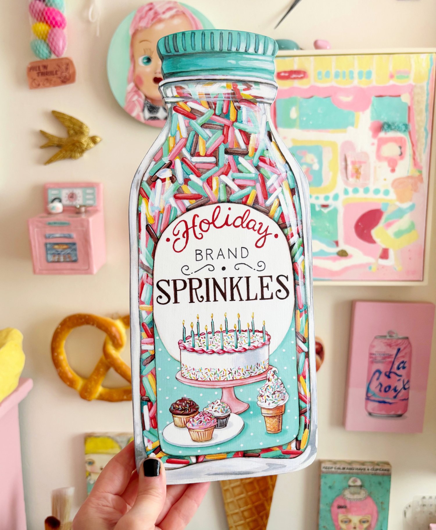 Image of Jumbo "Bottle of Sprinkles" plaque