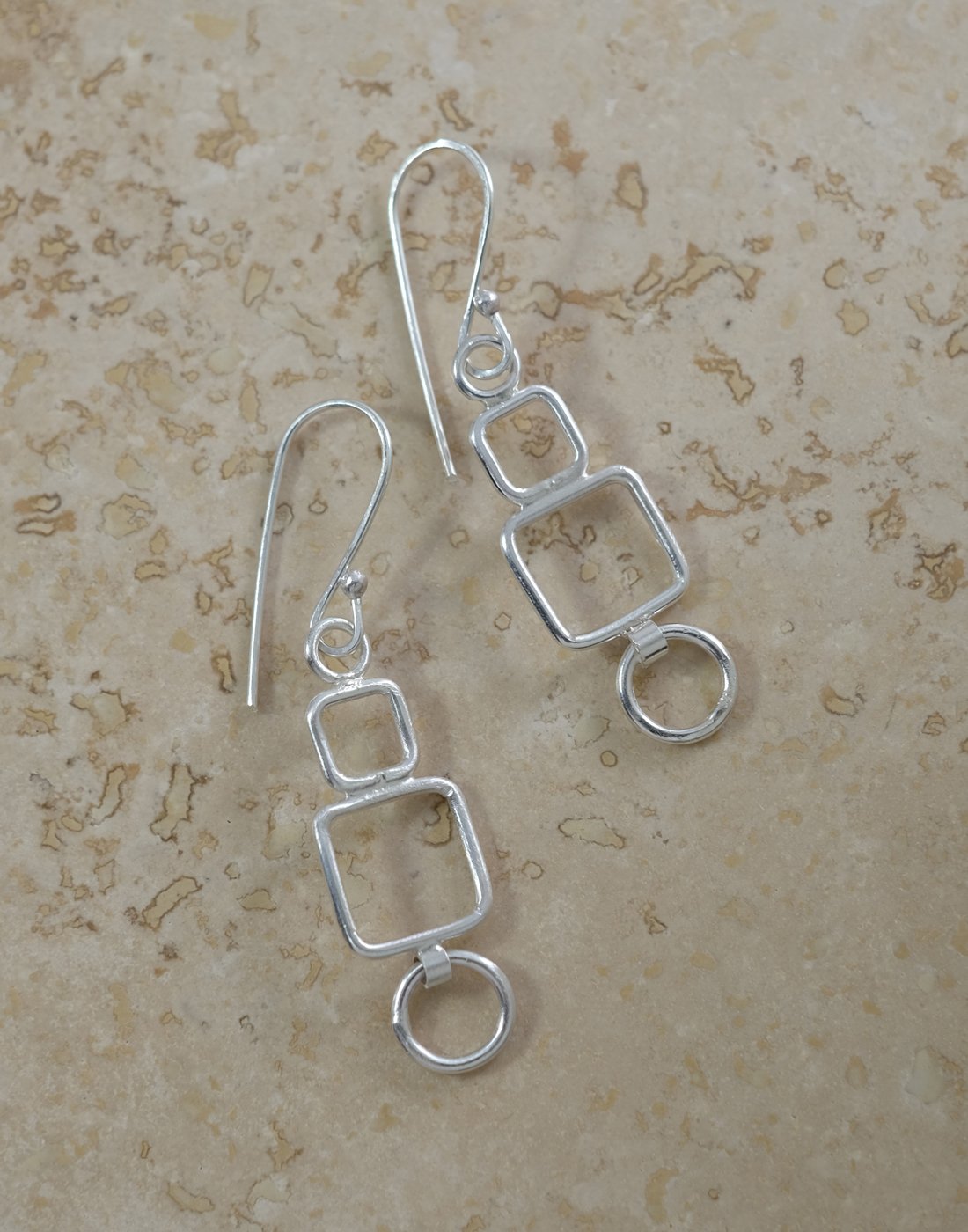 Image of Squares and a Circle in Sterling