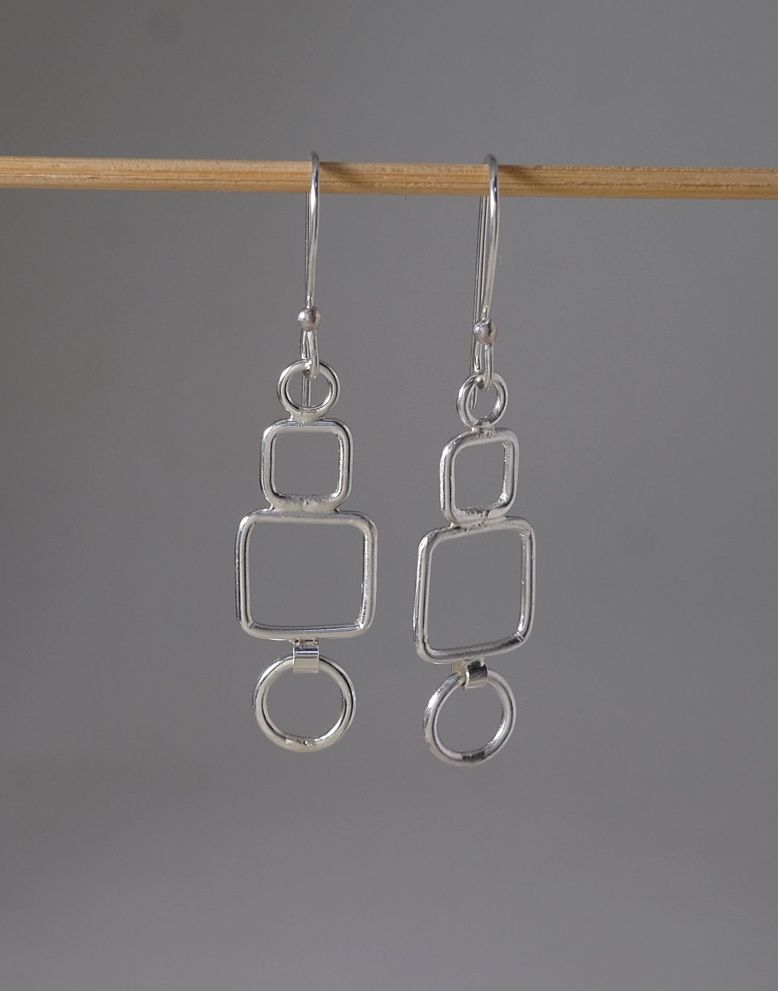 Image of Squares and a Circle in Sterling