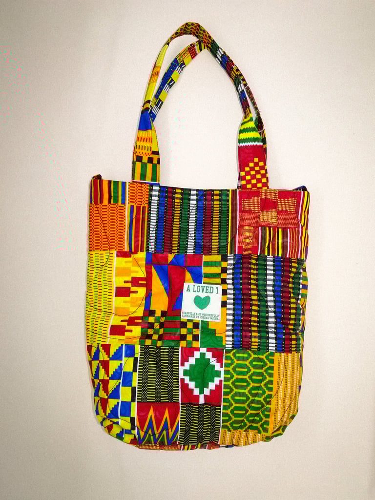 Chroma Kente Quilted Tote Bag- Medium Image 2