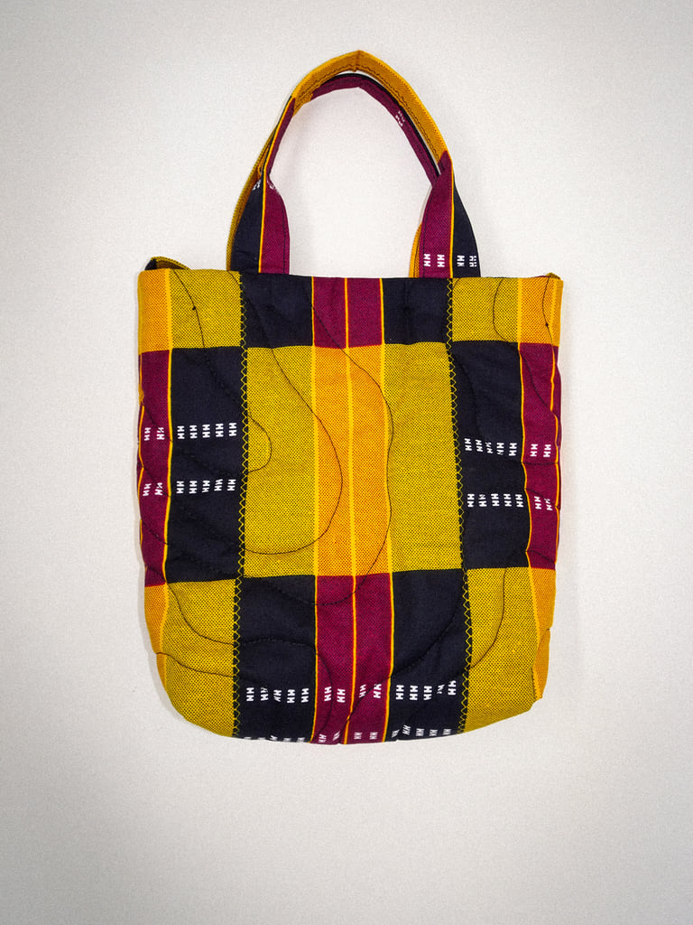 Butter Hopscotch Quilted Tote Bag- Small Image 3