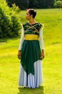 Image 1 of Ready For War // Praise Dance Garment, Overlay, Worship Top, Efod de Dios, Army Fatigue Garment