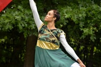 Image 3 of Ready For War // Praise Dance Garment, Overlay, Worship Top, Efod de Dios, Army Fatigue Garment