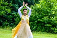 Image 3 of Golden Splendor // Praise Dance Garment, Overlay, Worship Top, Efod de Dios, Gold Garment