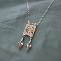 Image 1 of Silver Gate Pendant Necklace