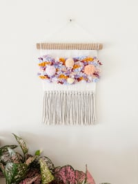Image 3 of Woven Wall Hanging - Colourful, Abstract, Textured (small)
