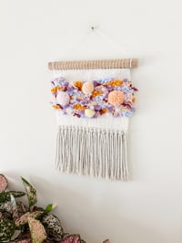 Image 1 of Woven Wall Hanging - Colourful, Abstract, Textured (small)