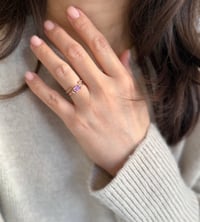 Image 4 of Dewy Orchid Open Ring