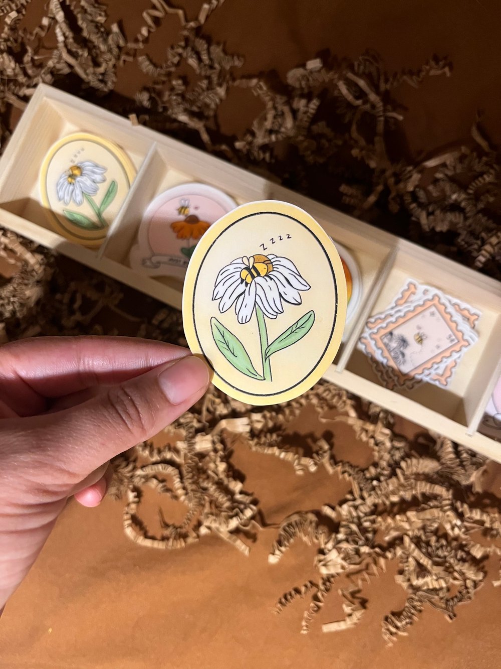 Image of Bee Butt Vinyl Sticker | 2-inch Waterproof Vinyl