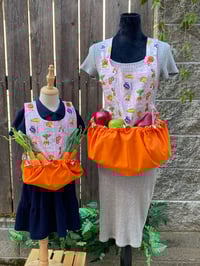 Image 1 of Adult cross back harvest and garden apron, farmer's market