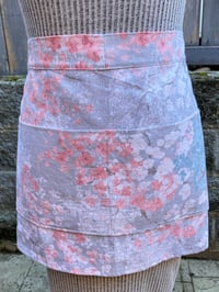Image 1 of Adult canvas, cotton half apron, flowers
