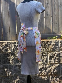 Image 2 of Adult vintage serving half apron, 100% upcycled fabric, fruit
