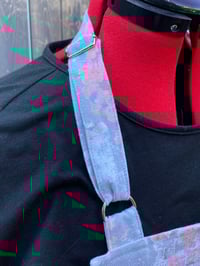 Image 3 of Adult canvas full apron, pastel floral