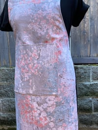 Image 4 of Adult canvas full apron, pastel floral
