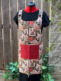 Image 2 of Adult cross back harvest and garden apron, roses