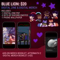 [PREORDER] Blue Lion Bundle | Digital Zine + Digital Merch