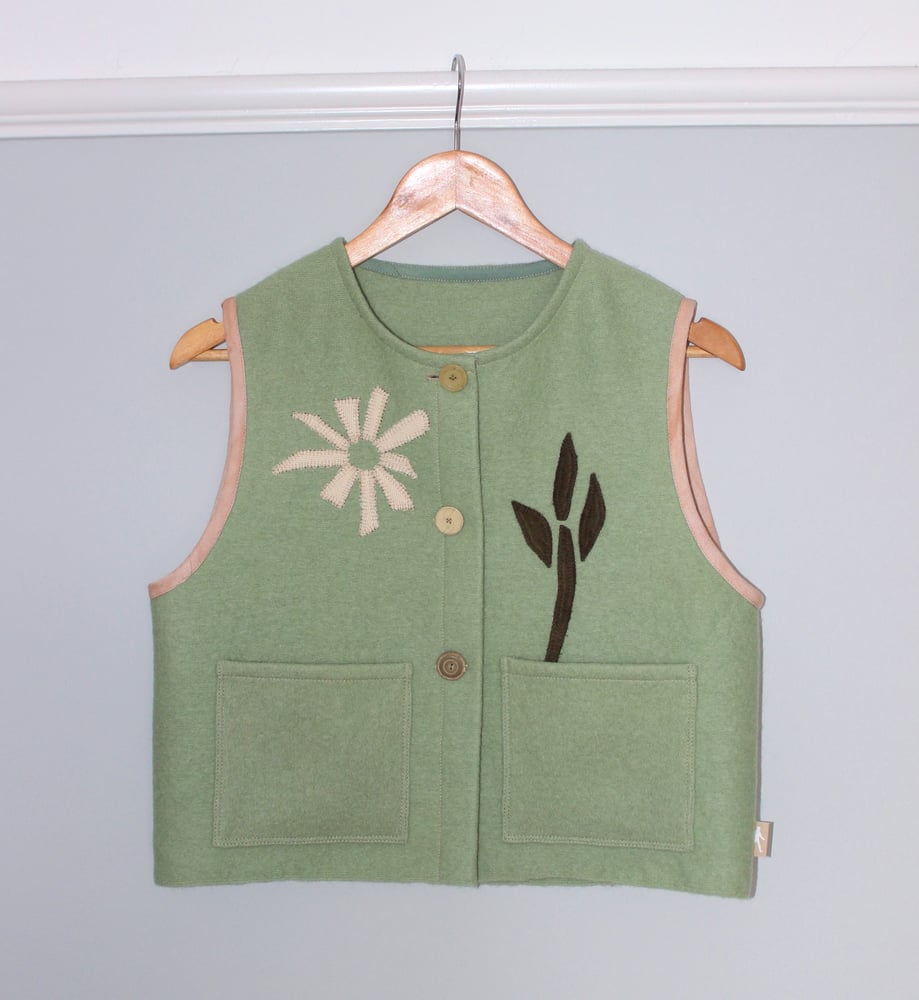 Image of Folk Vest Green Grow