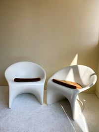 Image 1 of Fauteuils space age en fibre de verre des années 70 