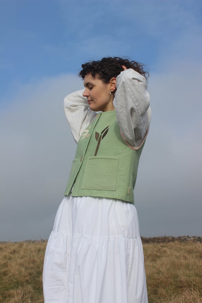 Image of Folk Vest Green Grow
