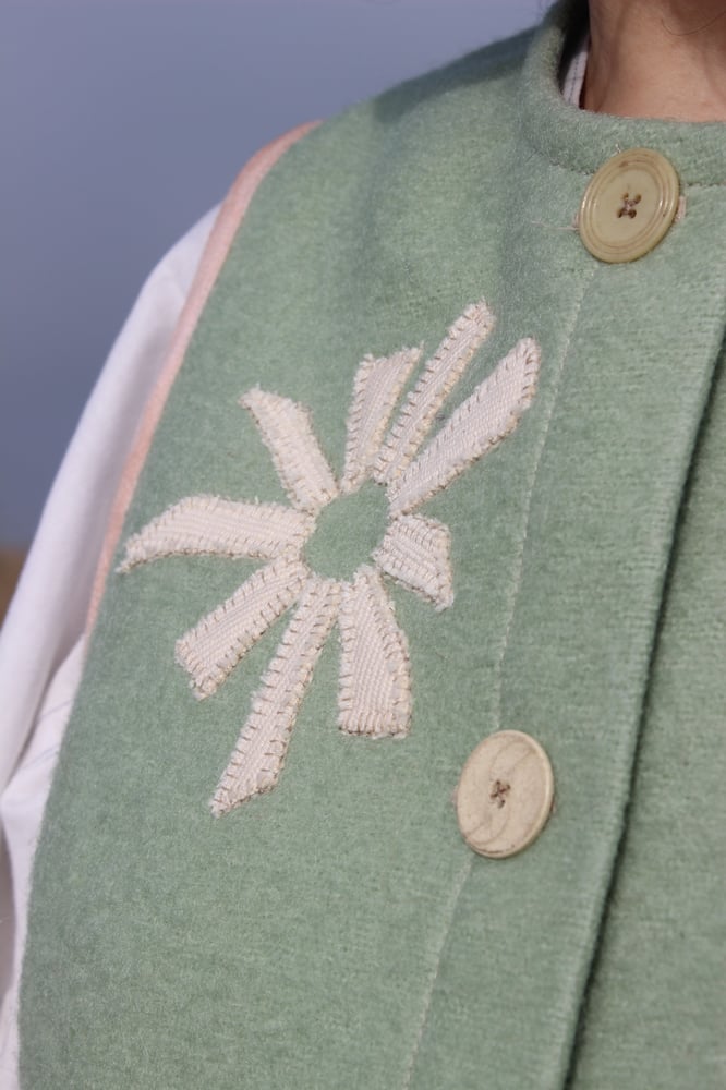 Image of Folk Vest Green Grow