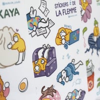 Image 2 of Planche de stickers "Flemme"
