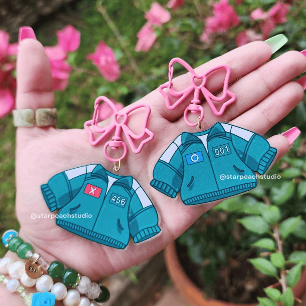 Image of 🦑 tracksuit charms (squid game)