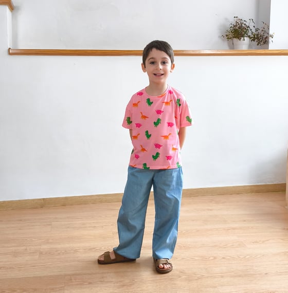 Image of Camiseta 'Dinos Rosa'