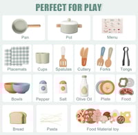 Image 4 of Paloma Wooden Picnic & Kitchen Play Set