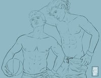 Image 13 of B&W Sketch Character Commission