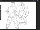 Image 6 of B&W Sketch Character Commission