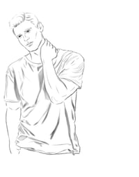 Image 11 of B&W Sketch Character Commission