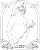 Image 1 of B&W Sketch Character Commission