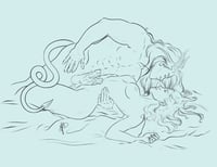 Image 3 of B&W Scene Sketch/ Coloring Page Commission