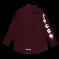 Image 1 of Fan shirt - satin Burgundy