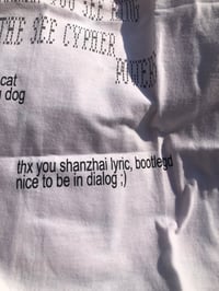 Image 5 of SHANZHAI LYRIC BOOTLEG PROTECT THE PEACE TEE (WHITE)
