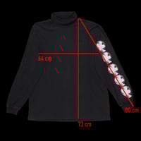 Image 3 of Fan turtle neck - black (large)