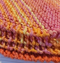 Handknit handmade 100% Cotton Dishcloth